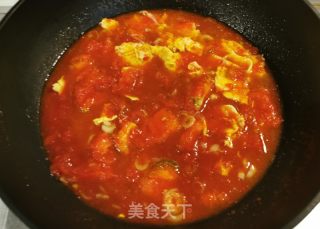 番茄西葫卤拌面的做法步骤：7
