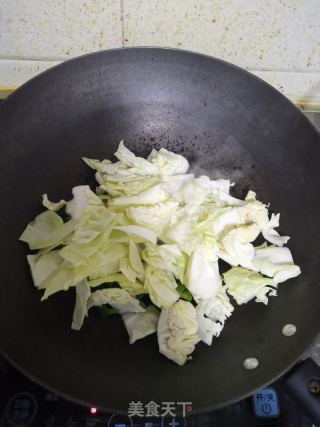 青椒圆白菜的做法步骤：4