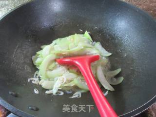 虾皮炒夜开花的做法步骤：7