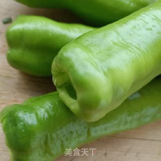 虎皮尖椒酿肉的做法步骤：2
