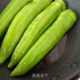 虎皮尖椒酿肉的做法步骤：7