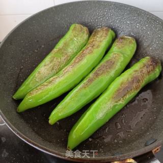 虎皮尖椒酿肉的做法步骤：8