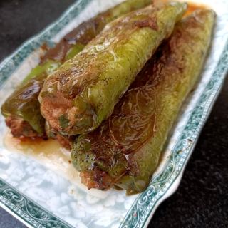 虎皮尖椒酿肉的做法步骤：10