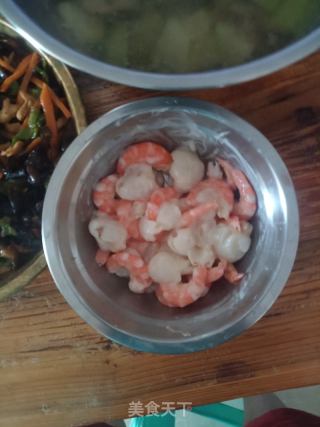 荔枝鲜虾沙拉（玫瑰情人节快乐！！！）