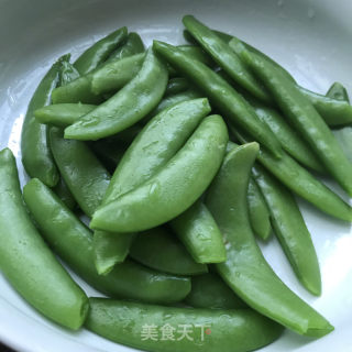 西兰花拌甜豆的做法步骤：3