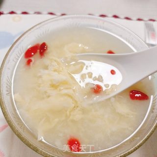 酒糟蛋花的做法步骤：11
