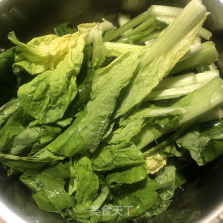 小白菜菜团子的做法步骤：1