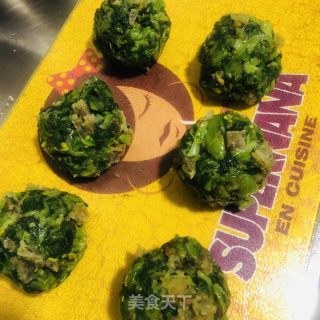 小白菜菜团子的做法步骤：7