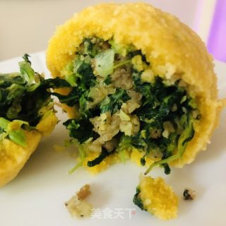 小白菜菜团子的做法步骤：14