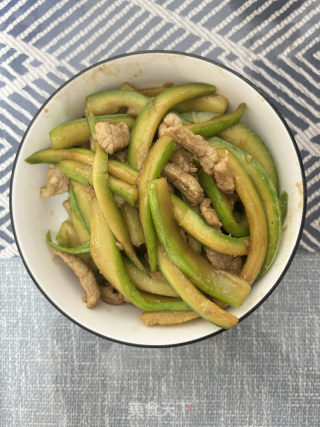 西葫芦炒肉丝的做法步骤：10