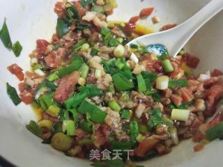 柳蒿芽猪肉馅饺子的做法步骤：5