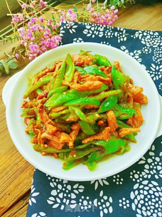 青椒炒肉的做法步骤：9
