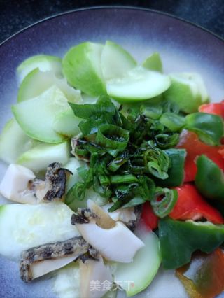鲍鱼菜椒拌茭瓜的做法步骤：10