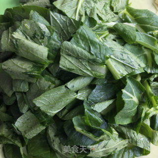油渣炒菜芯的做法步骤：3