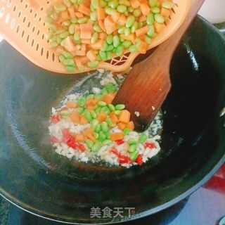 腊肠炒青豆的做法步骤：4
