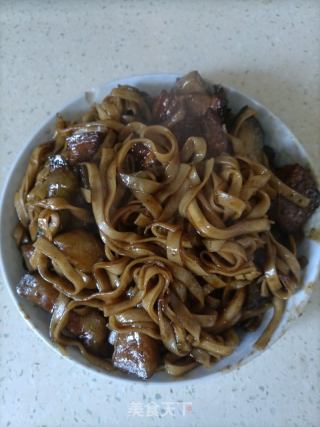 茄子红烧肉焖面的做法步骤：14