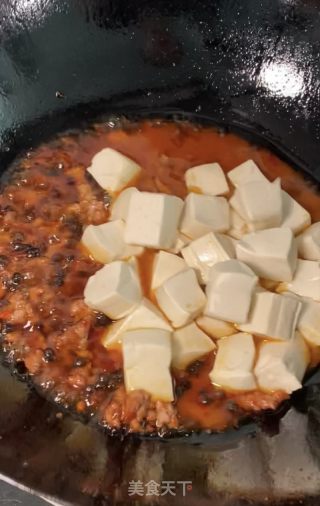 麻婆豆腐的做法步骤：9