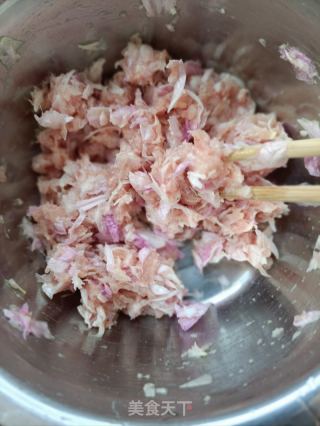 番茄汆芍药花肉丸的做法步骤：7