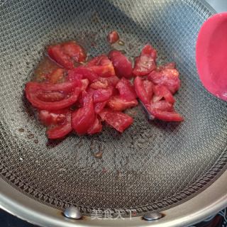 番茄汆芍药花肉丸的做法步骤：12
