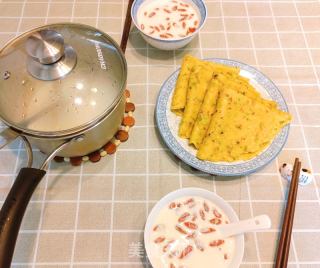 槐花蛋饼的做法步骤：9