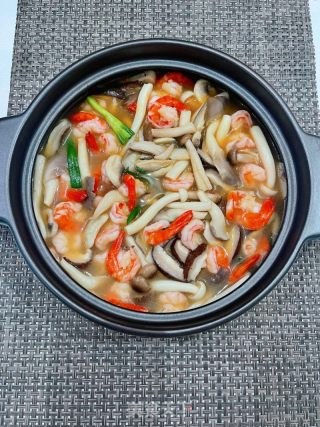 菌菇虾仁煲的做法步骤：14