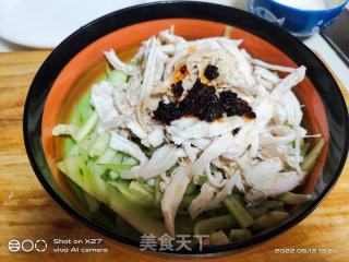 黄瓜玉米拌鸡胸肉的做法步骤：3