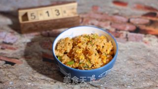 青椒鸡蛋炒饭的做法步骤：7