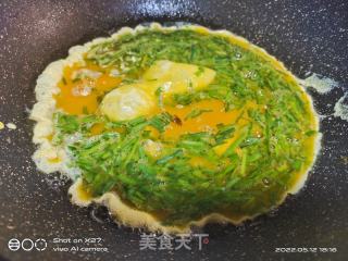 葱香鸡蛋炒西红柿的做法步骤：2