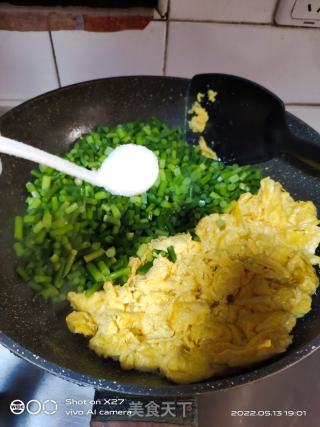 蒜薹炒鸡蛋的做法步骤：6