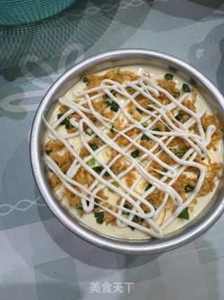 香葱肉松戚风蛋糕的做法步骤：13