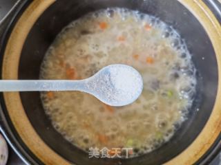 海参毛豆燕麦粥的做法步骤：10