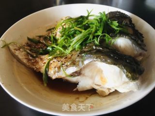 清蒸鲩鱼腩的做法步骤：9