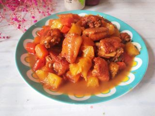菠萝红薯鸡翅的做法步骤：13