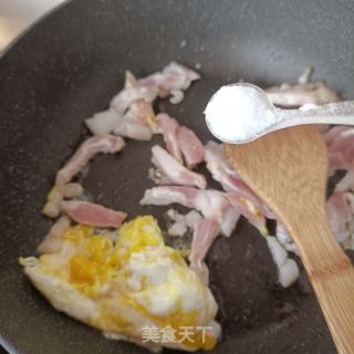 肉丝鸡蛋炒蒜苔的做法步骤：7