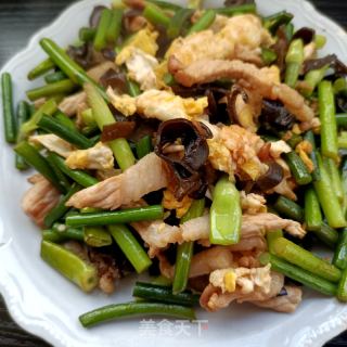 肉丝鸡蛋炒蒜苔的做法步骤：14