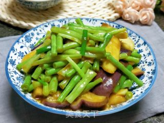 茄子烩豆角的做法