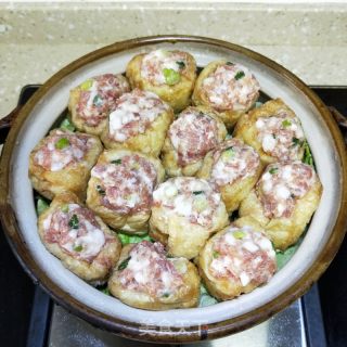 砂锅酿豆腐的做法步骤：11