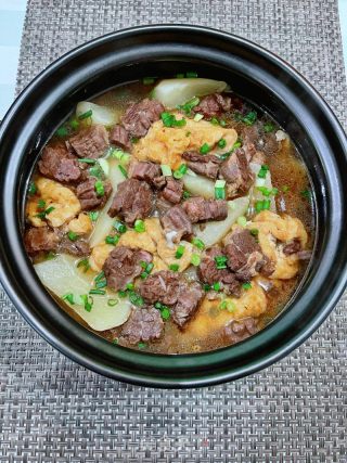 豆腐串牛腩煲的做法步骤：14