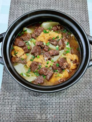 豆腐串牛腩煲的做法步骤：15