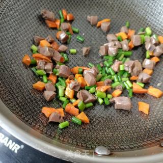 菜椒毛豆炒鹿心的做法步骤：10