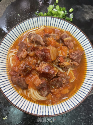 番茄牛腩面的做法步骤：19