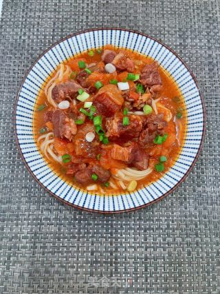 番茄牛腩面的做法步骤：21