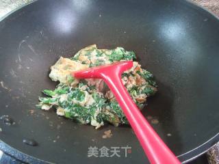 虾皮莴笋叶摊鸡蛋的做法步骤：7