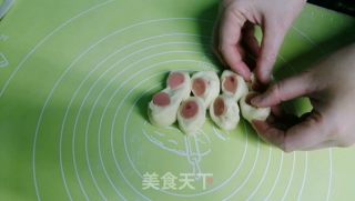 花式火腿手工面包的做法步骤：15