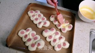 花式火腿手工面包的做法步骤：17