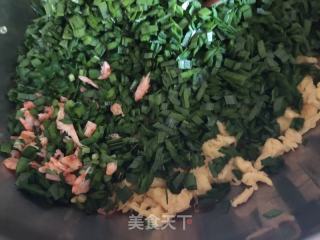 韭菜鸡蛋素水饺的做法步骤：7