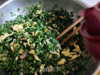 韭菜鸡蛋素水饺的做法步骤：8
