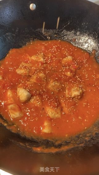 番茄龙利鱼的做法步骤：7