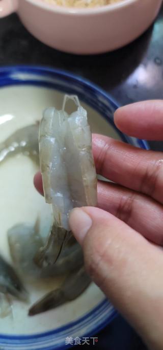 虾仁青菜燕麦粥的做法步骤：3