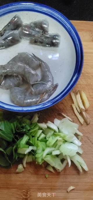 虾仁青菜燕麦粥的做法步骤：4